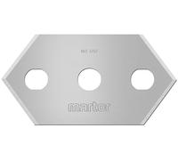 MARTOR 10x Lame Cutter Pointue 22,4 mm, 4 fois, Scalpel & Couteau Graphique | Lame de rechange cutter, double facette, double face, en distributeur, pour scalpel & couteaux graphiques. No. 692.60