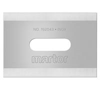 MARTOR 10x Lame industrielle 18,5 mm, 4 côtés, inox, Cutter | Double facette, affûtage bilatéral, lame de rechange, acier inoxydable, distributeur, entrepôt & logistique, No 192043.66