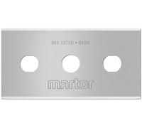 MARTOR 10x lame industrielle 22 mm, 4-cutting edge, acier, double facette | En distributeur, Affûtage sur 2 faces, cutter & couteau de sécurité, entrepôt, No. 13730.60