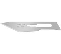 MARTOR 10x Lame Scalpel Cutter 7,5 mm, Usage Unique, Couteau Graphique | Lame de rechange scalpel cutter, simple facette, double face, GRAFIX SCALPELL & TRIMMEX CUTTOGRAF, précision. No. 1031.50