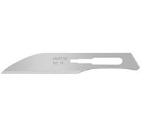 MARTOR 10x Lame Scalpel Cutter 7,5 mm, Usage Unique, GRAFIX SCALPELL KLEIN | Lame de rechange scalpel cutter, simple facette, double face, pour GRAFIX SCALPELL & TRIMMEX CUTTOGRAF, précision. No. 14.50