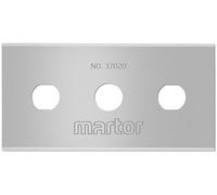 MARTOR 250x Lame industrielle 22,2 mm, 4 côtés, acier, Cutter | Double facette, affûtage bilatéral, dans distributeur, lame de rechange, entrepôt & logistique, No 37020.39
