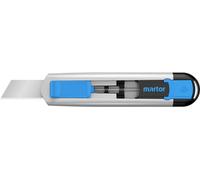 Martor Cutter de sécurité SECUNORM 540 – 1 lame longue, rétractable, aluminium, ambidextre