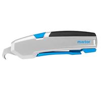 MARTOR couteau de sécurité avec rétraction de la lame et lame crochue, SECUPRO 625, cutter professionnel, aluminium, droitiers & gauchers