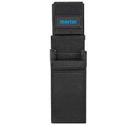 MARTOR étui de Ceinture M pour Cutter, Poche avec 5 Compartiments pour Couteau de sécurité/Stylo/Ciseaux, avec Clip & Fermeture Velcro, Nylon, Noir