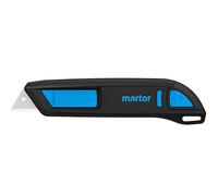 MARTOR SECUNORM 300 Cutter de Sécurité, Rétraction Lame, 19 mm Profondeur | Droitier & gaucher, cutter professionnel, plastique, lame pointue, 2 positions, très léger. No. 30000410.02