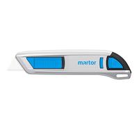 MARTOR SECUNORM 500 Cutter de Sécurité Lame Céramique, Rétraction Aluminium | Cutter, curseur double, manche alu, lame céramique, 2 positions, carton, film, sacs. No. 500001.17