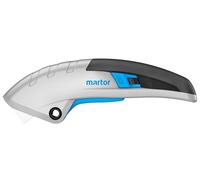MARTOR SECUPRO MARTEGO Cutter de Sécurité, Lame Céramique, Manche Alu | Cutter, pince, rétraction auto., verrouillage, carton & film, textile, droitier & gaucher. No. 1220019.17