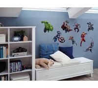 Marvel Avengers Crew Sticker mural pour chambre d'enfant 50 x 70 cm, Coloré