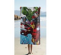 Marvel Avengers Serviette De Bain 70x140cm 100% Coton Multicolore