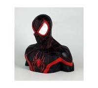 Semic Distibution- Miles Morales Deluxe Money Bank Spider-Man Tirelire de Collection, BBSM016, Multicolore, 18cm