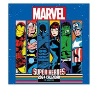 Marvel Comics Calendrier 2024 - Agenda mensuel 30 cm x 30 cm, cadeaux Marvel pour homme et femme, cadeaux Marvel pour garçons et filles, calendrier pour enfants - Produit officiel