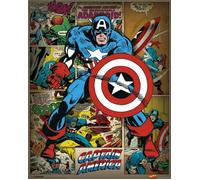 Marvel Comics - Captain America Retro - 40x50cm - Affiche / Poster