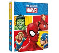 MARVEL - Les Origines des Super Héros - Spider-Man, Hulk, Iron-Man, Captain Marvel, Captain America - Disney Marvel - Hachette Disney - cartonné - Album jeunesse