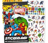 Marvel Lot d'autocollants d'apprentissage de la propreté - Plus de 295 autocollants de récompense Avengers pour les tout-petits avec Thor, Iron Man, Black Widow, plus | Cadeaux de fête Avengers