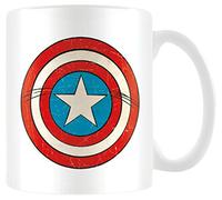 Marvel Comics Mug MG23442 Retro Captain America Shield – Céramique Multicolore 11 oz/315 ml
