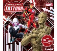 Marvel - Mon colo avec tattoos - Des tattoos en bonus ! - Collectif - Hemma - broché - Document jeunesse