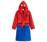 Marvel Robe de Chambre Enfant Garçon Spiderman - Peignoir Enfant Polaire (Rouge/Bleu, 9-10 ans)