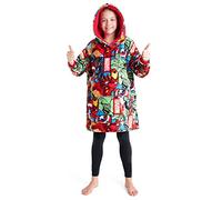 Marvel Spiderman Plaid Capuche Enfant Ado, Couverture Polaire Portable Avengers Hulk Hoodie Oversize, Cadeau Garcon (Multi Marvel)