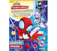 Marvel Spidey et ses amis extraodinaires - Colorie & Habille - Prêts à protéger la ville ! - coloriage 5 ans - coloriage avec autocollants - coloriage Spidey - Autocollants Spidey - coloriage Marvel