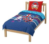 Marvel Spidey et Ses Amis Extraordinaires 100% Coton Parure de Lit Simple - Inclus Taie d'oreiller 50 x 70 cm