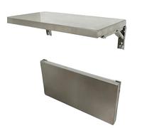 MARXAN Bureau Mural Pliant pour intérieur ou extérieur, 60 cm, 70 cm, 80 cm, 90 cm, 100 cm, 120 cm, étagère Murale Pliante Polyvalente avec Supports pour Un Petit Gain de Place(L60xW30cm/L24xW12in)