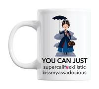 Mary Poppins Mug humoristique Secret Santa Supercalifragilistic Rude Sweary Office Work Gift