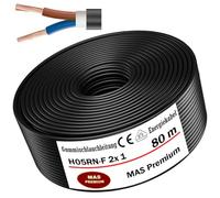 80m de câble souple en caoutchouc Câble de chantier H05RN-F 2x1 Flexible pour appareils