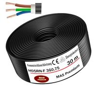 30m de câble souple en caoutchouc Câble de chantier H05RN-F 3G0,75 Flexible pour appareils