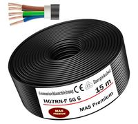 15m de câble souple en caoutchouc Câble de chantier H07RN-F 5G6 Flexible pour appareils