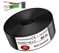 MAS Premium H07RN-F Gaine Câble Caoutchouc 4G1,5 4 Conducteurs 5-100m