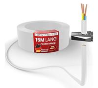 MAS Premium Câble en plastique flexible H05VV-F 2, 3 ou 5 x 0,75 - x1 - x1,5 ou x2,5 et 4G0,75 - De 5 à 100 m - Câble d'appareil - (H05VV-F 3G0,75 WS, 15 m)