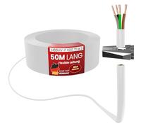 MAS Premium Câble en plastique souple H05VV-F 4G0,75 - Blanc - De 5 à 100 m - Câble d'appareil (50 m)