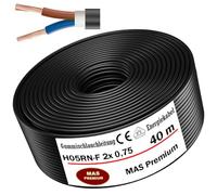 40m de câble souple en caoutchouc Câble de chantier H05RN-F 2x0,75 Flexible pour appareils