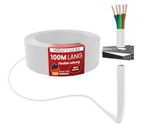 Tuyau en plastique de 100 mètres, type H05VV-F, 5G1, blanc, flexible, câble d'alimentation pour appareils