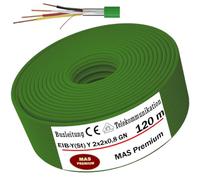 MAS Premium Câble KNX 5-250 m EIB-Y(St) Y 2 x 2 x 0,8 GN Câble de télécommunication Câble de télécommunication conduites de bus d'installation Signaux de bus dans la technologie du système de