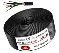 100m de câble de terre Câble de courant fort NYY-JZ 7X1,5 mm² Câble électrique