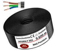 MAS Premium Gummischlauchleitung H05RN-F 3G1 Câble Chantier Flexible 5-100m
