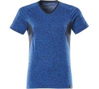 Mascot - T-shirt "Accelerate" pour femme, col V, Coolmax (fibres de polyester) MA327 (3XL) (Bleu Azur/Bleu Marine Foncé)