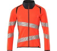 Mascot - Veste "Accelerate Safe" pour hommes, fermeture éclair de haut en bas MA663 (M) (Rouge vif/bleu marine foncé)
