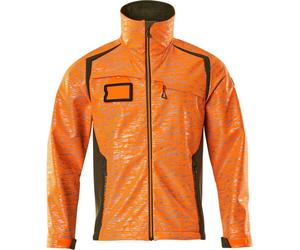Mascot - Veste Softshell "Accelerate Safe" pour hommes MA690 (XXL) (Hi Vis Orange/Vert Mousse)