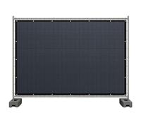Masgard Filet de clôture de chantier, 150 g/m², avec renforcement des bords et œillets, anthracite, 1,80 m x 3,45 m