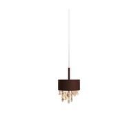 Masiero Ola S2 15 LED Pendelleuchte, bronze mat, verre de couleurs chaudes