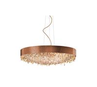 Masiero Ola S6 90 LED Pendelleuchte, feuille de cuivre, verre de couleur cuivre