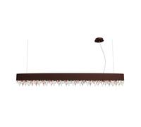 Masiero Ola S6 OV 160 LED Pendelleuchte, bronze mat, verre de couleurs chaudes