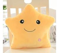 MASINIES Oreiller en peluche avec lumière LED en forme d'étoile - Coussin rembourré doux pour canapé - Cadeau d'anniversaire ou de Noël (#4)