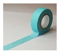 Masking tape - Bleu clair - Paillettes - Repositionnable - 15 mm x 10 m - Global Gift Bleu G