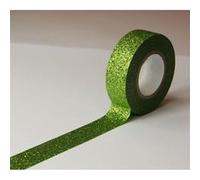Masking tape - Kaki - Paillettes - Repositionnable - 15 mm x 10 m - Global Gift Vert G