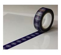 Masking tape - Motifs Violet - Repositionnable - 15 mm x 10 m - Global Gift Violet G