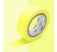 Masking Tape Mt - 15 Mm - Uni Jaune Fluo - Masking Tape (Mt)